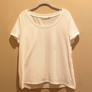 Soft Surroundings White Top with Lace Back